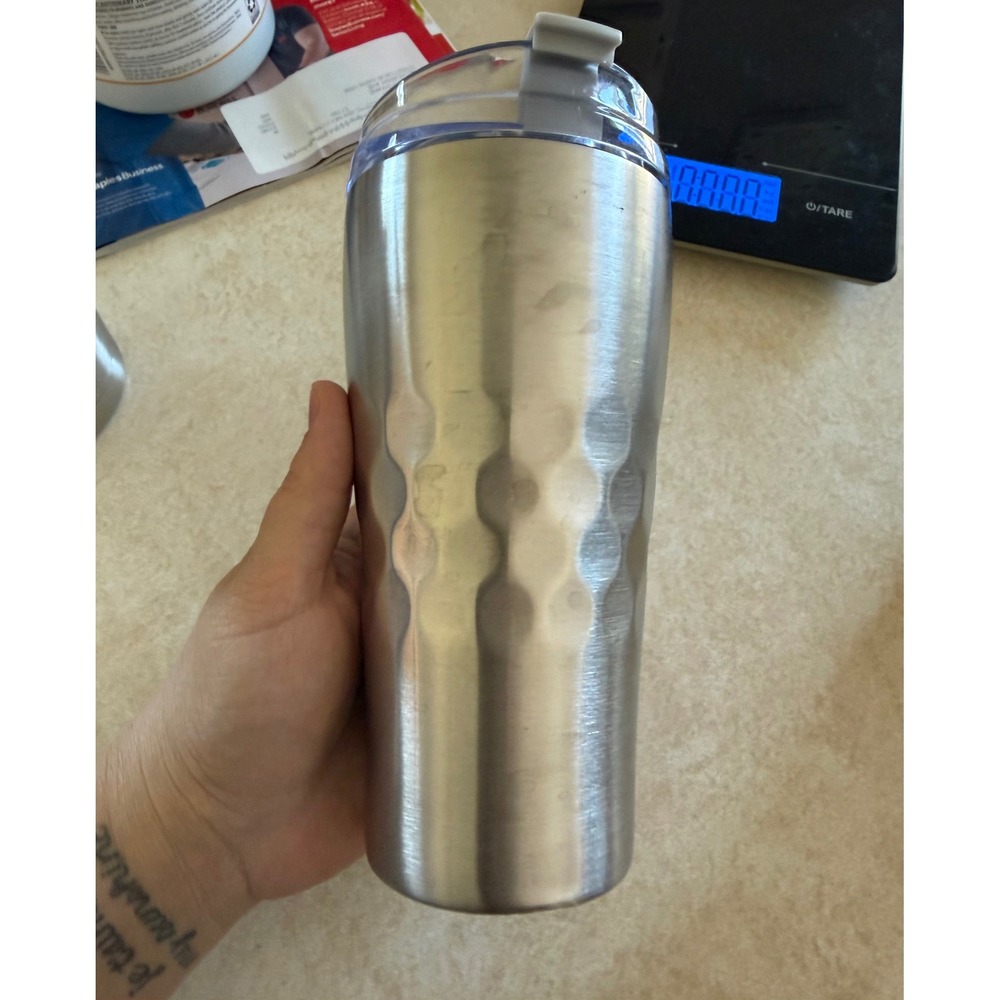 Primula Stainless Steel Insulated Tumbler Hammered Texture Travel Mug with Lid